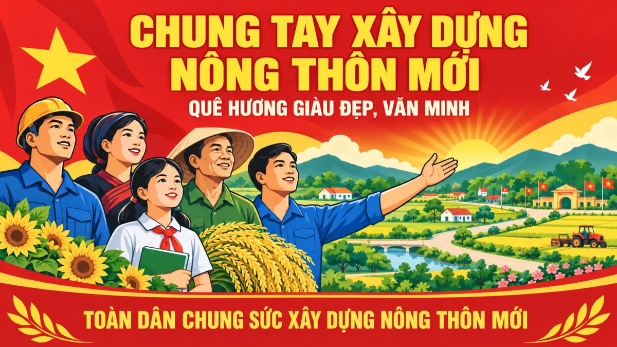 CHUNG TAY XÂY DỰNG NÔNG THÔN MỚI