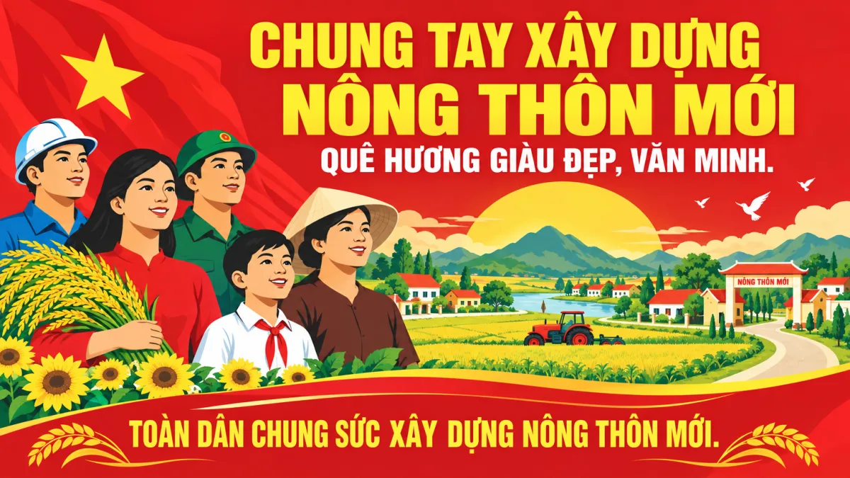 CHUNG TAY XÂY DỰNG NÔNG THÔN MỚI
