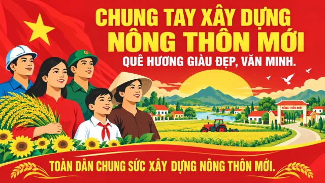 CHUNG TAY XÂY DỰNG NÔNG THÔN MỚI