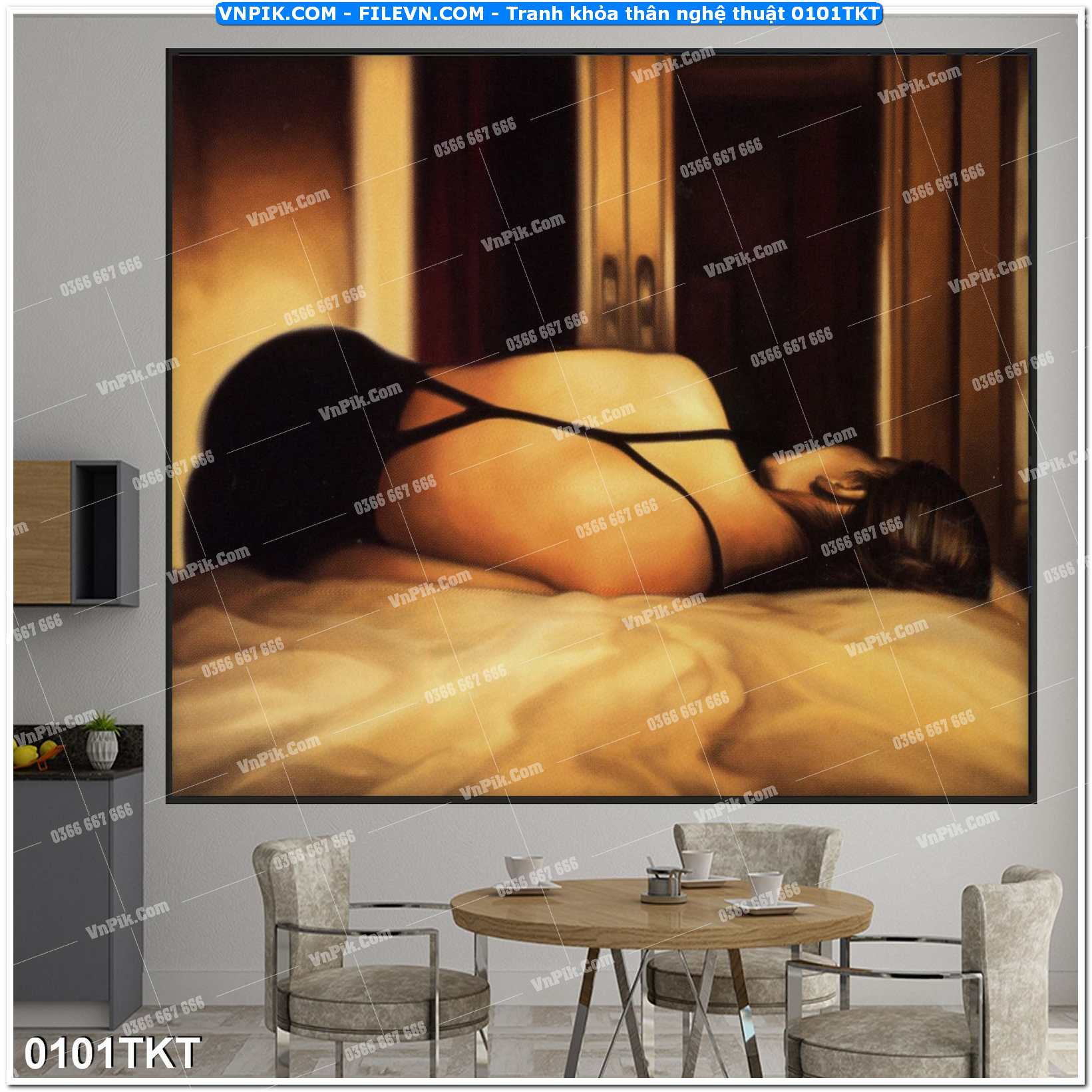 Tranh Thư Pháp – Kim Tiền 0101TKT
