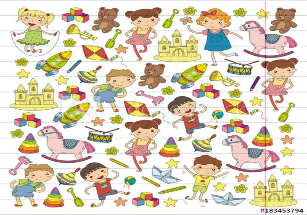 Vector Trang Trí Mầm Non, Lớp Học, Góc Mầm Non 2 - Kho tài nguyên đồ họa