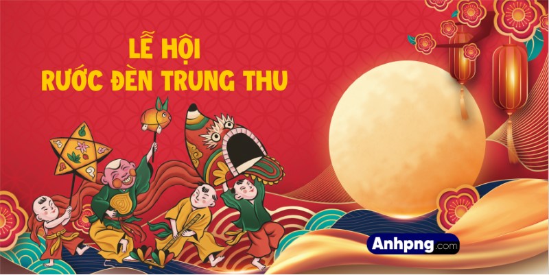 Tải File Vector Background Lễ Hội Rước Đèn Trung Thu Truyền Thống
