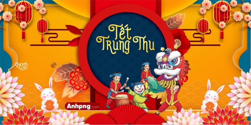 Background Tết Trung Thu vector Ai Corel cho banner backdrop