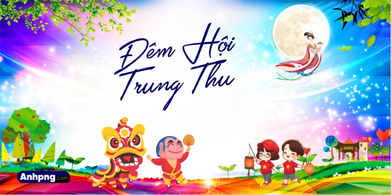 Rước đèn ông sao Trung Thu vector Corel Ai cho thiết kế background, banner