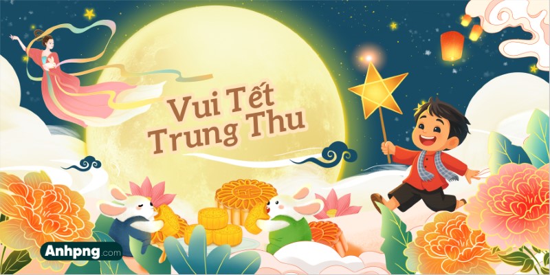 Ảnh Trung Thu đẹp cho banner backdrop và poster sự kiện