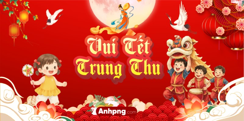 Market Trung Thu ảnh Trung Thu vui hội trăng rằm cho banner