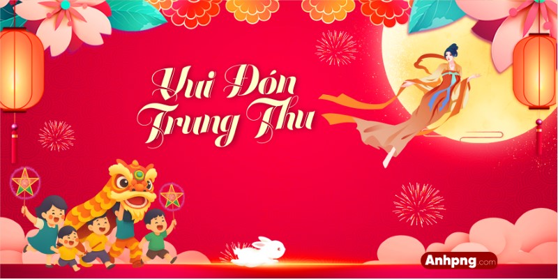 Rước đèn Trung Thu vector Corel Ai cho thiết kế background, banner