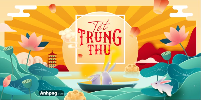 Market Trung Thu vector – Ảnh Trung Thu và hình nền Trung Thu trang trí đẹp