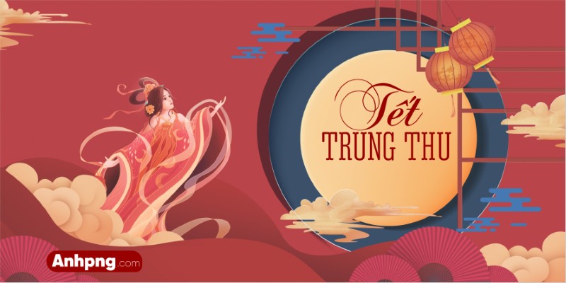Ảnh Tết Trung Thu đẹp – Hình nền Trung Thu vector trang trí sự kiện