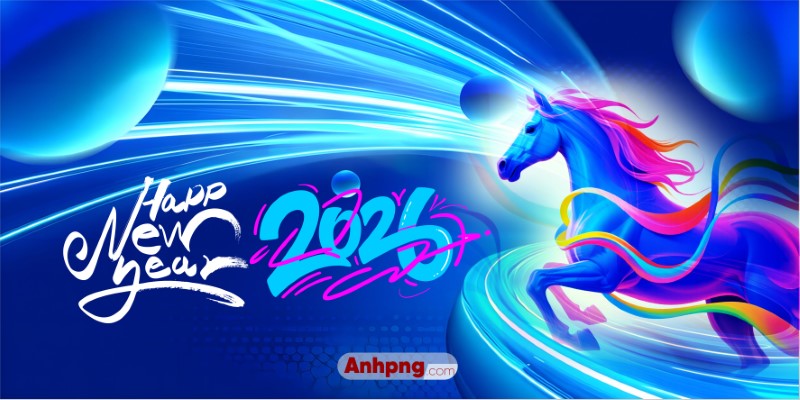 Ảnh nền Tết 2026 linh vật ngựa – background chúc mừng năm mới