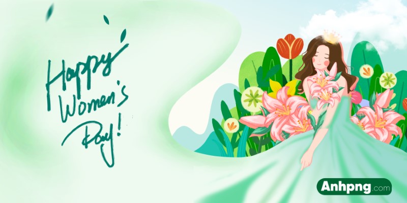 Thiệp 8/3 - Hình ảnh Happy Women's Day phong cách nghệ thuật