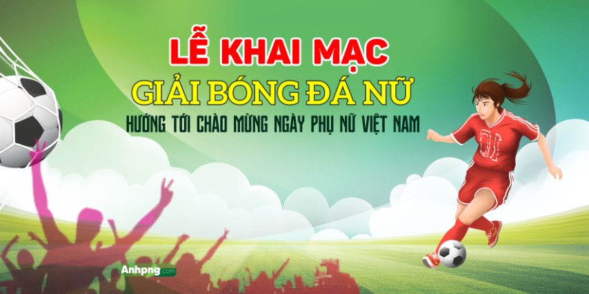 Phông nền khai mạc bóng đá nữ