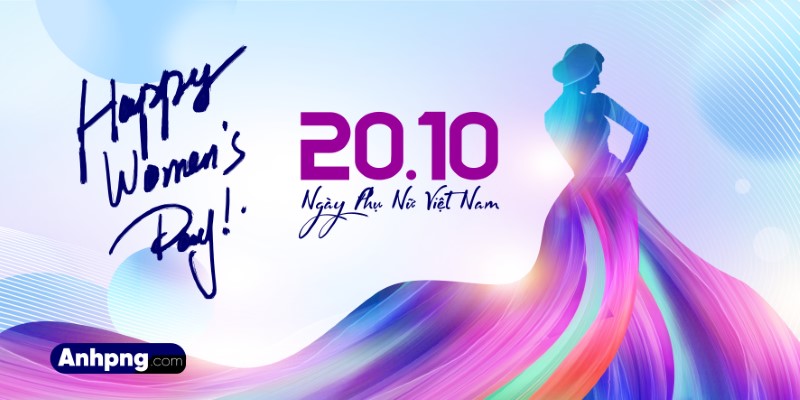 Hình ảnh 20/10 hình nền ngày phụ nữ Việt Nam – Thiết kế background, banner, poster