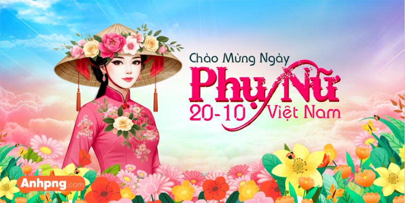 Ảnh nền 20/10 – Vector 20/10 Corel, Ai cho maket phông nền sân khấu