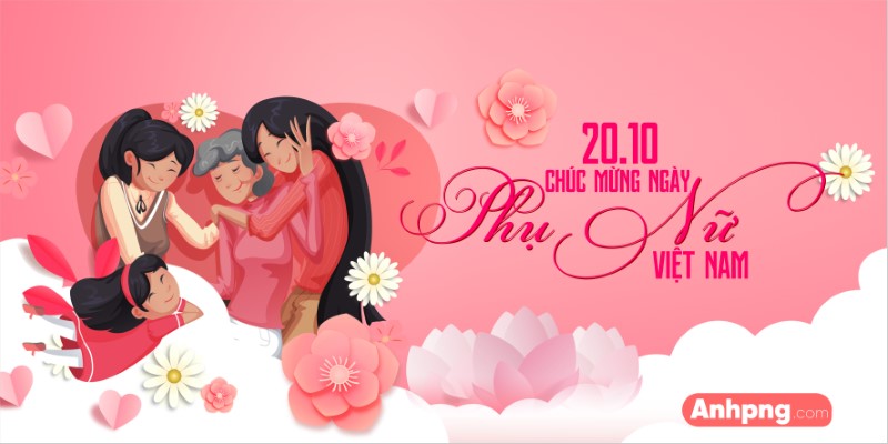Thiệp 20/10 vector Corel Ai – Thiết kế thiệp chúc mừng Phụ Nữ Việt Nam hiện đại
