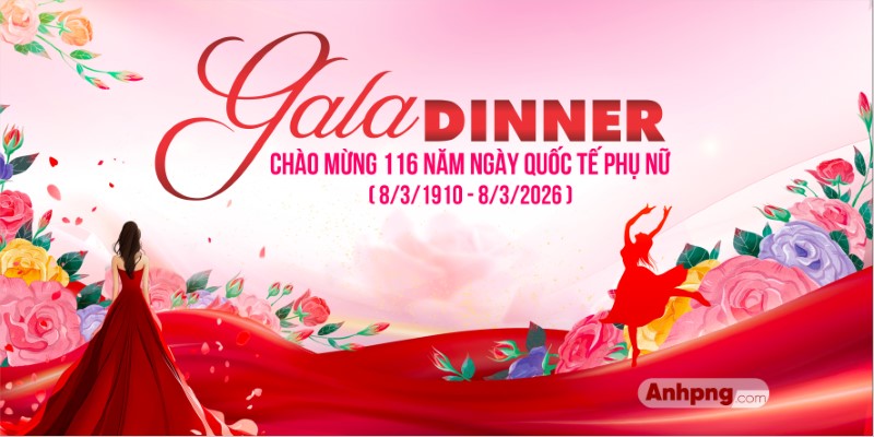 Gala dinner 8/3 Thiết kế backdrop Ngày Quốc Tế Phụ Nữ