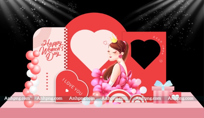 Hình Ảnh Trang Trí 8/3 - Thiết Kế Backdrop Ngày Quốc Tế Phụ Nữ Độc Đáo