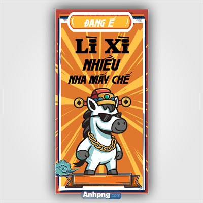 Ảnh bao lì xì câu đùa Đang ế lì xì nhiều ngựa street style