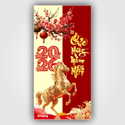 Lì xì Tết 2026 ngựa vàng chúc mừng năm mới
