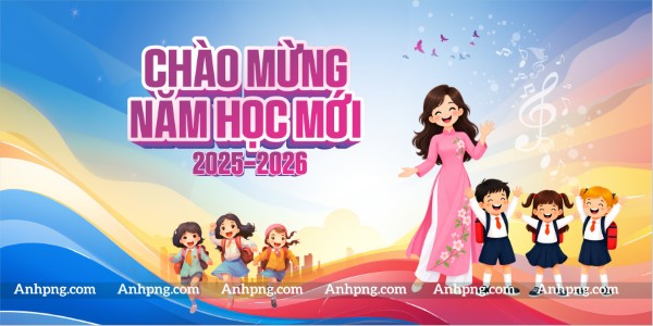 Ảnh khai giảng 2025–2026 chào năm học mới cho banner trường học