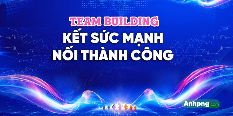 Phông nền Team Building Kết sức mạnh nối thành công vector #15