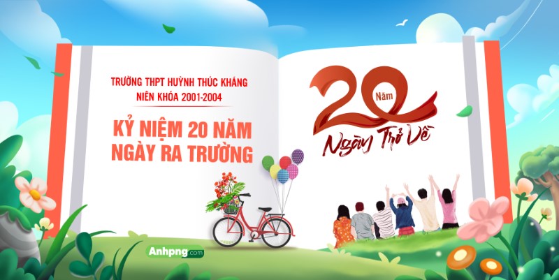 Phông nền backgroun kỷ niệm 20 năm ngày ra trường 45