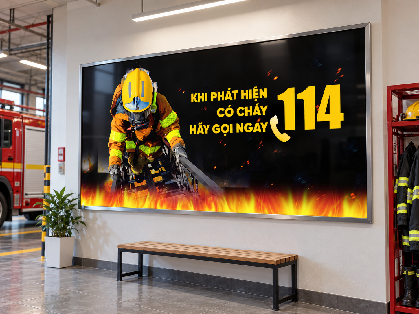 Bảng Quảng Cáo Gọi Cứu Hỏa 114