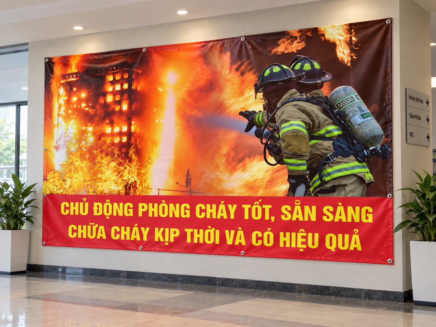 Biểu ngữ phòng cháy chữa cháy