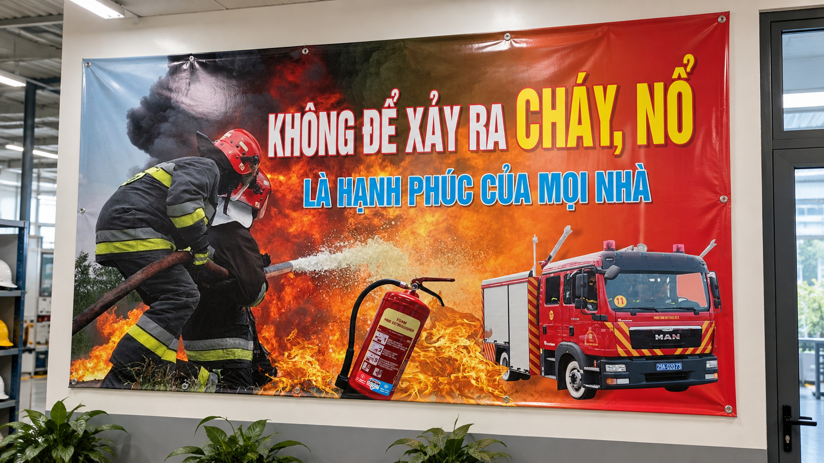 Biểu ngữ phòng cháy chữa cháy