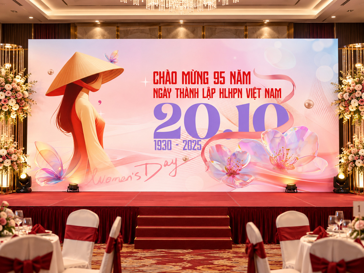 Thiết Kế Phông Nền Ngày Phụ Nữ Việt Nam