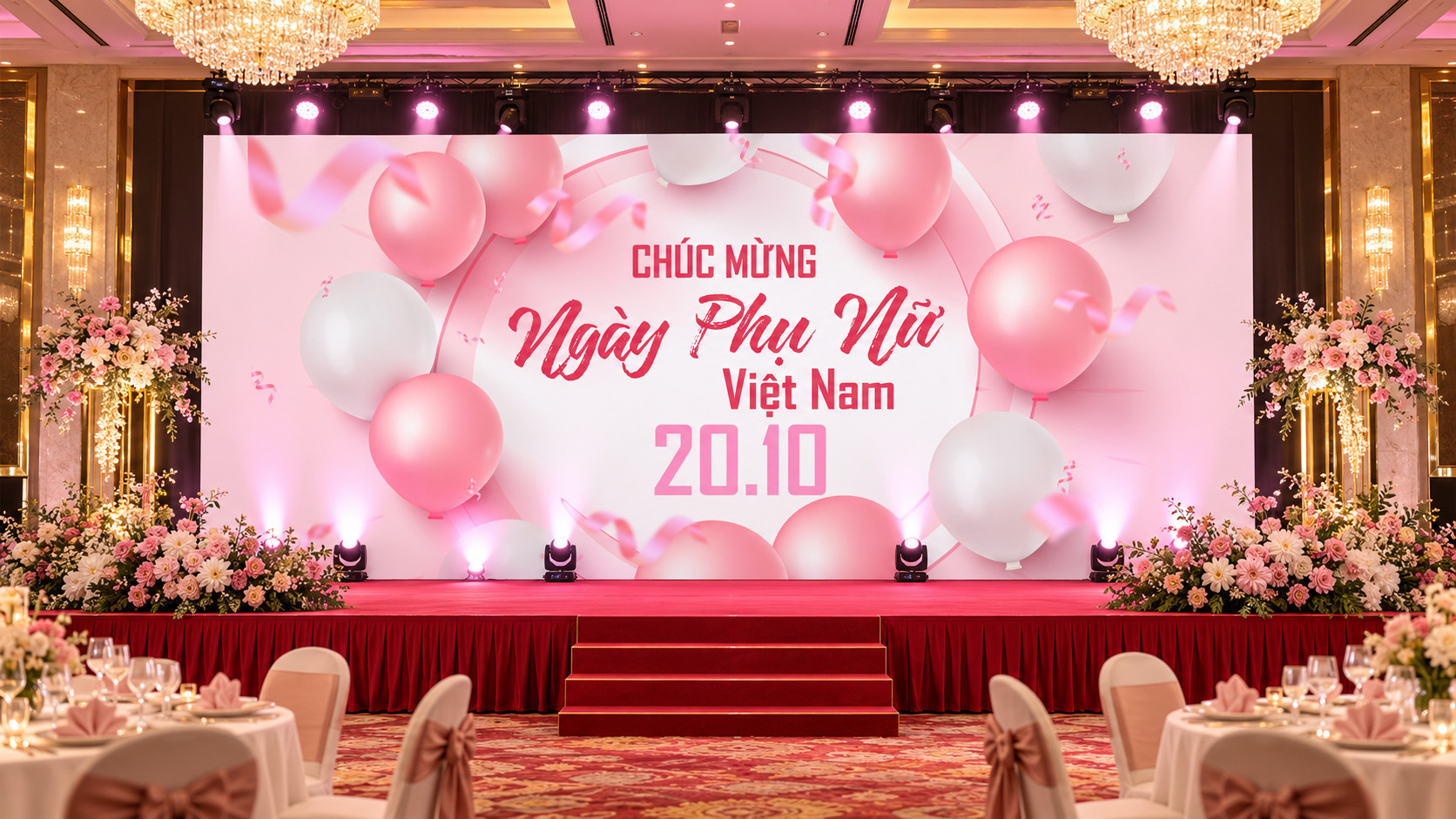 Thiết Kế Phông Nền Ngày Phụ Nữ Việt Nam 20-10