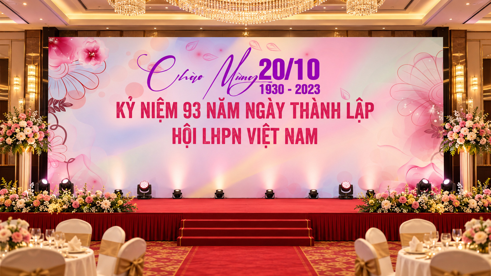Thiết Kế Phông Nền Lễ Kỷ Niệm 20/10