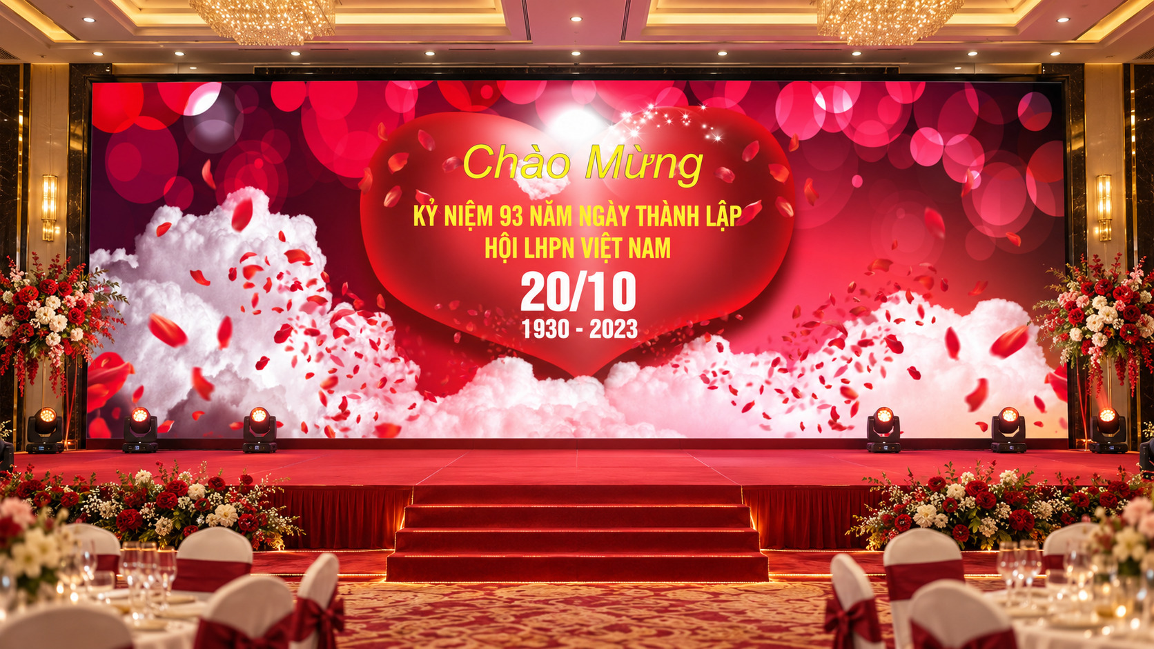 Thiết Kế Phông Nền Lễ Kỷ Niệm 20/10