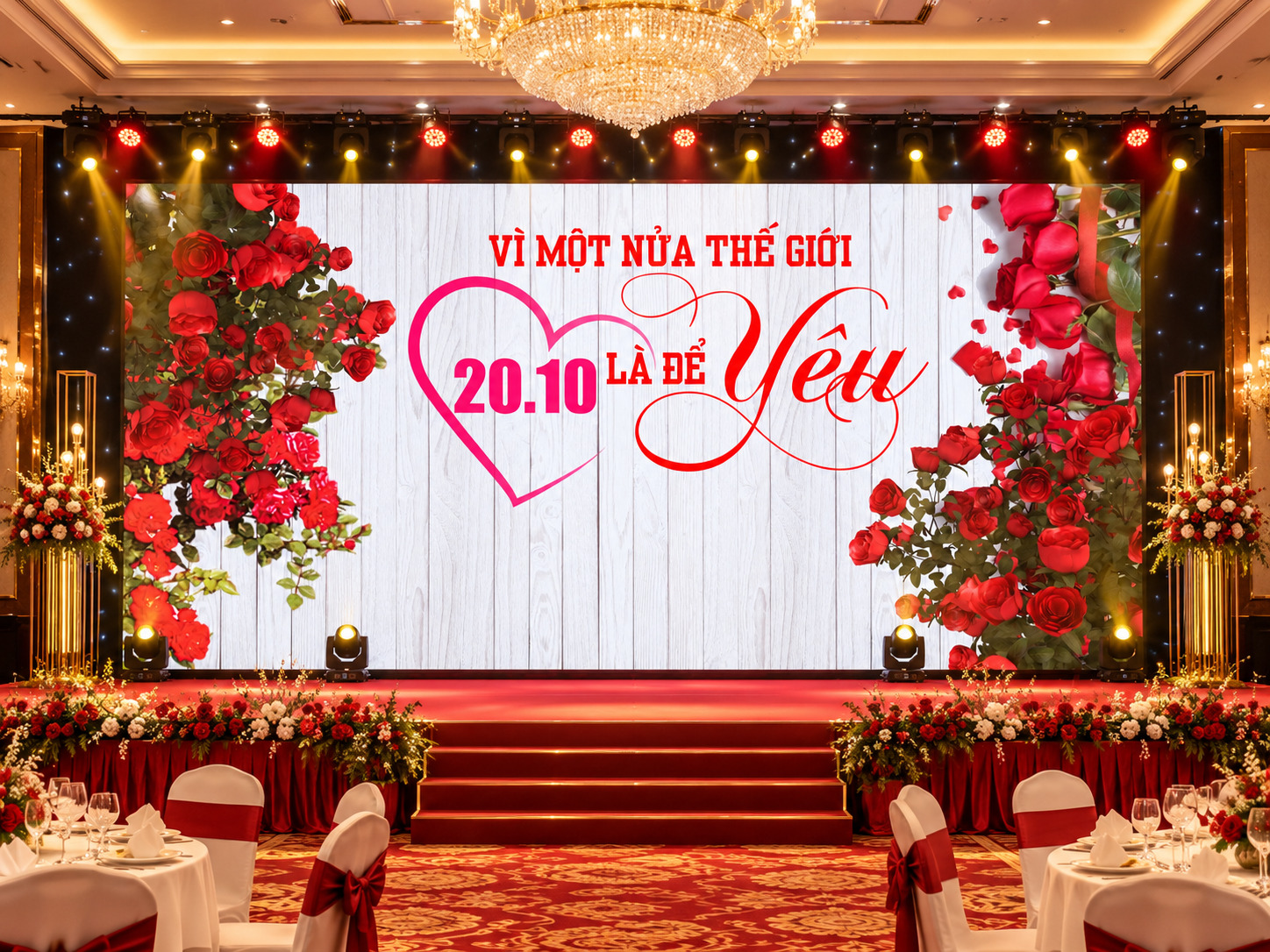 Thiết Kế Phông Nền Tổ Chức Ngày 20/10