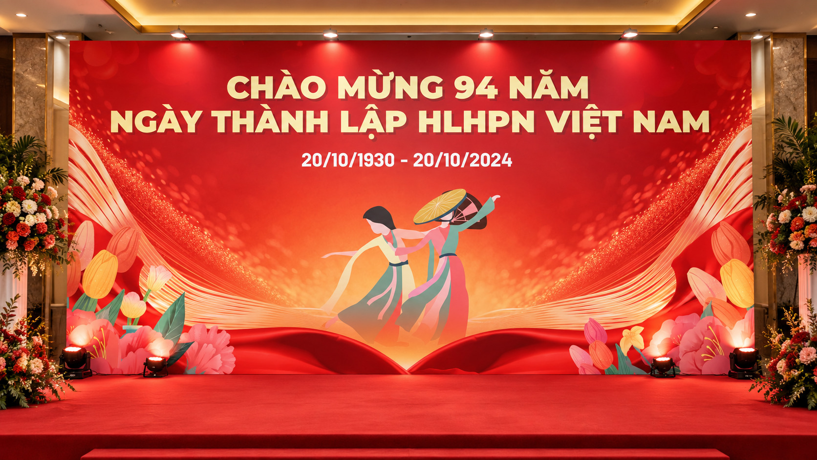 Phông Nền Chào Mừng Ngày Thành Lập HLHPN Việt Nam