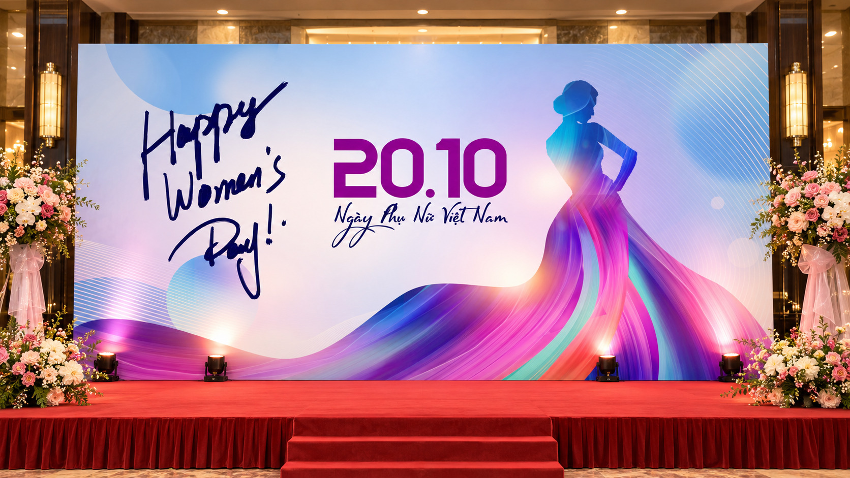 Phông nền chúc mừng ngày Phụ nữ Việt Nam 20.10