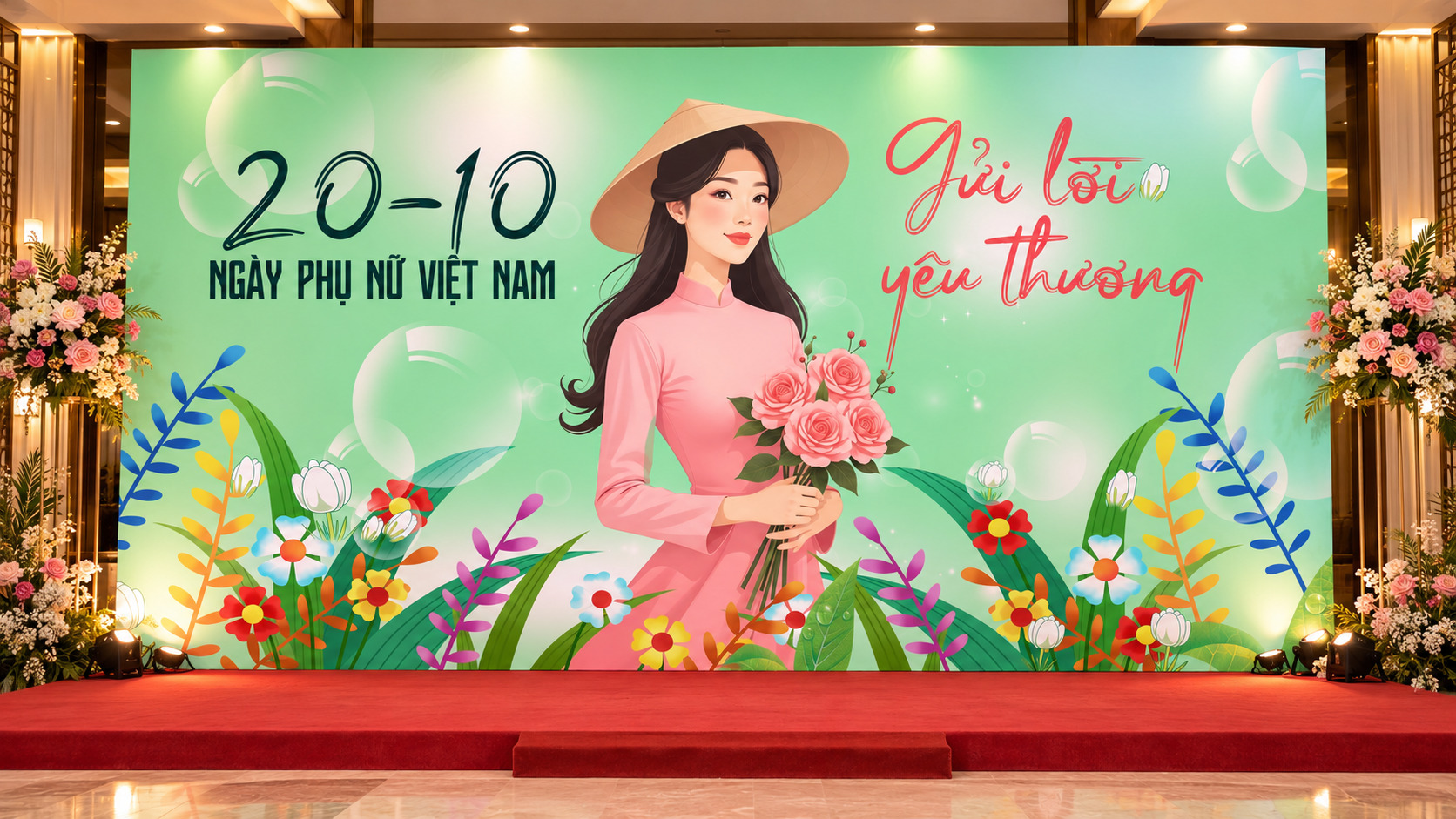 Phong Nền Ngày Phụ Nữ Việt Nam 20-10