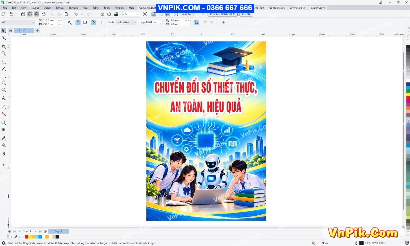 Poster tuyên truyền về chủ đề Chuyển đổi số quốc gia (ngày 10 tháng 10) 78445