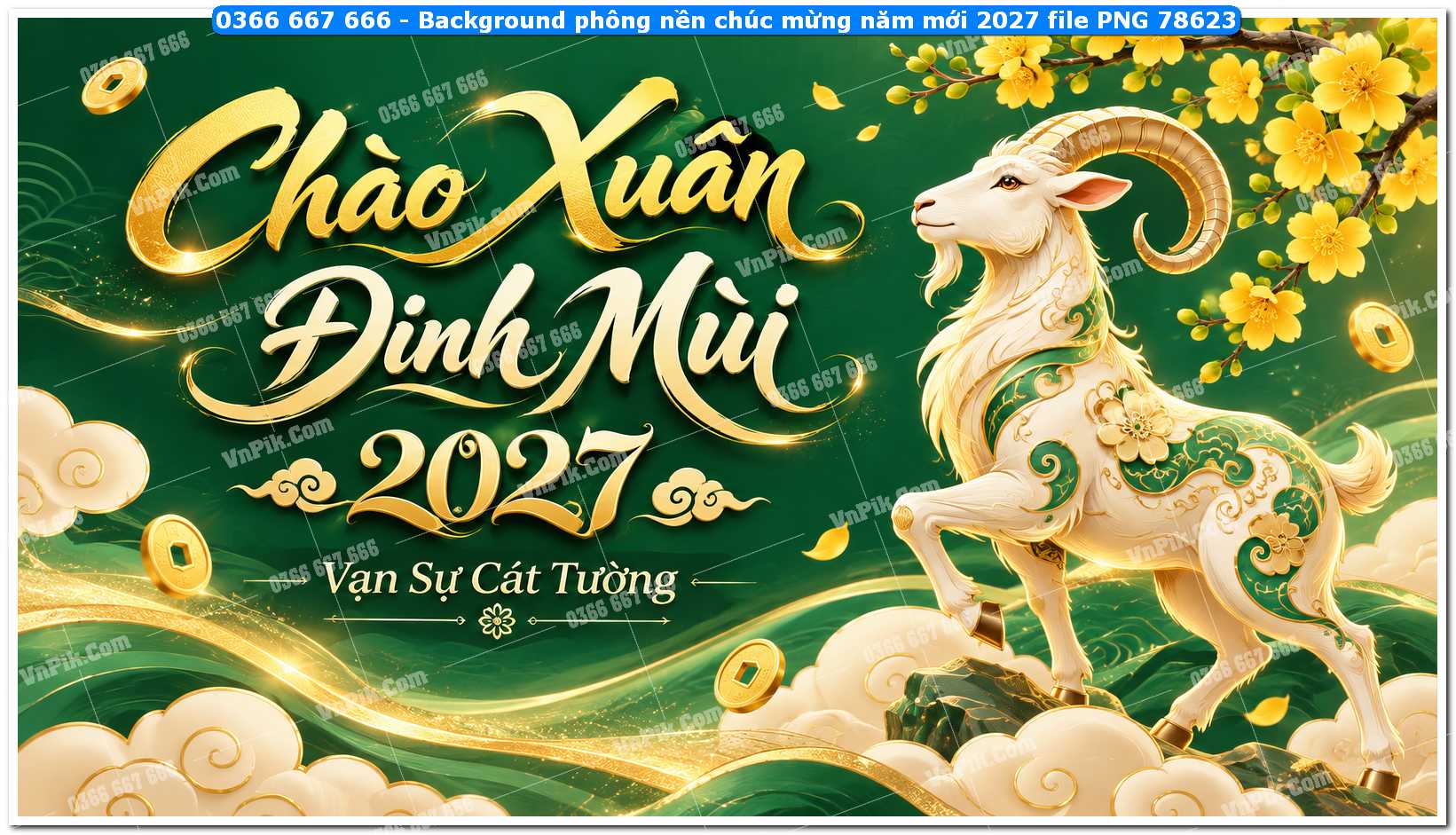 Background phông nền chúc mừng năm mới 2027 file PNG 78623