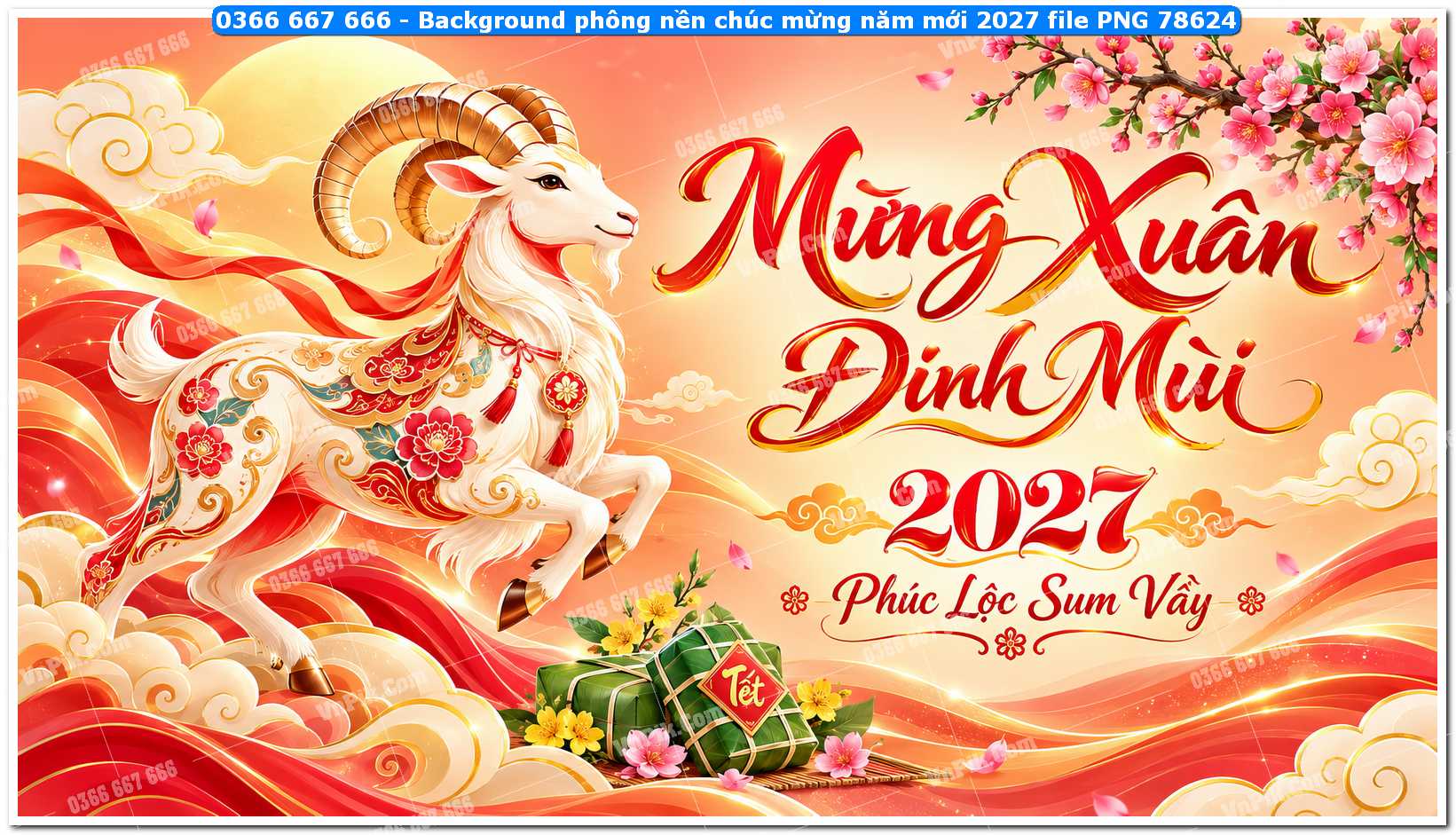 Background phông nền chúc mừng năm mới 2027 file PNG 78624