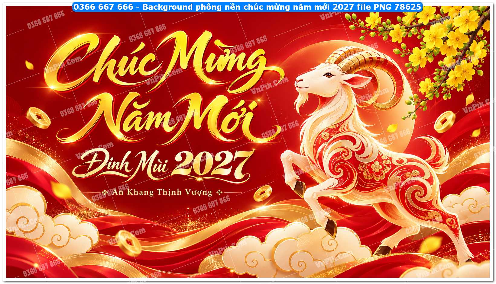 Background phông nền chúc mừng năm mới 2027 file PNG 78625