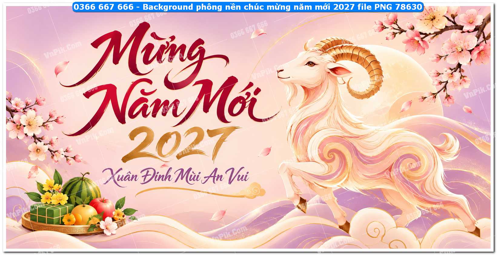 Background phông nền chúc mừng năm mới 2027 file PNG 78630