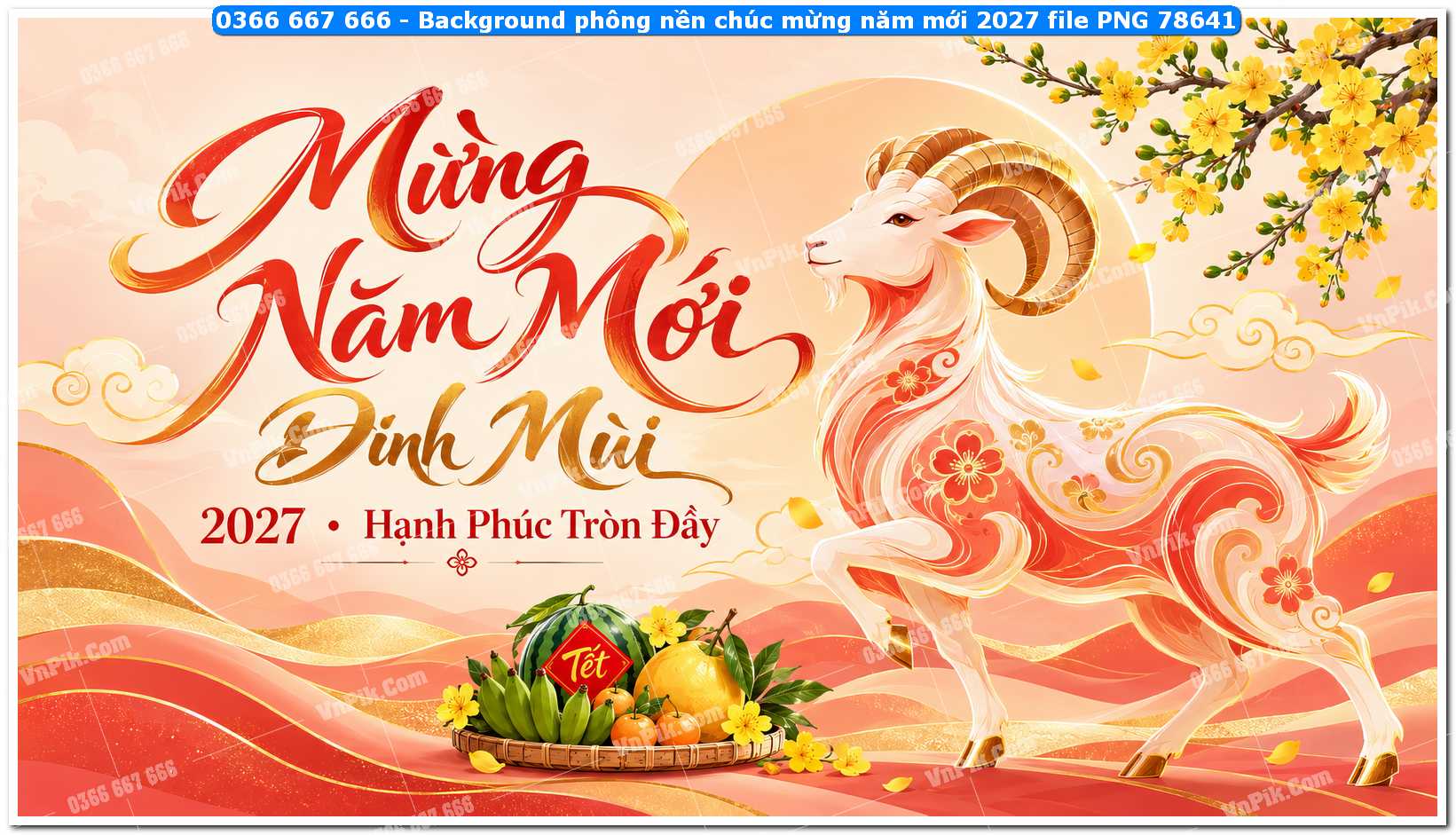 Background phông nền chúc mừng năm mới 2027 file PNG 78641
