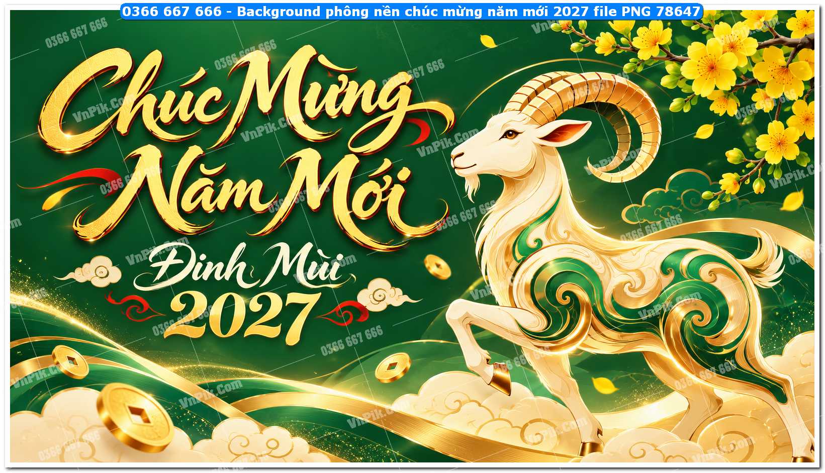 Background phông nền chúc mừng năm mới 2027 file PNG 78647