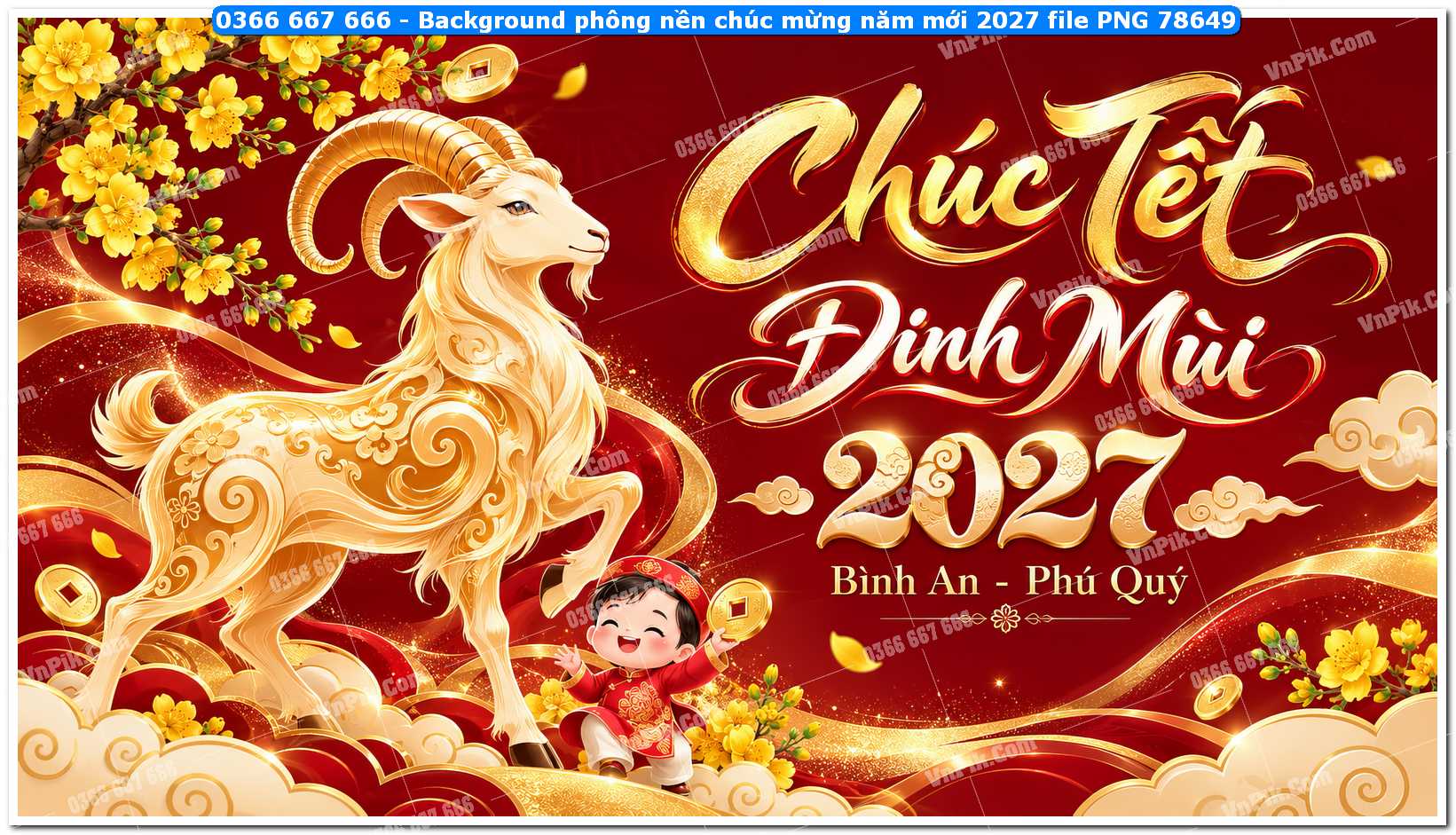 Background phông nền chúc mừng năm mới 2027 file PNG 78649
