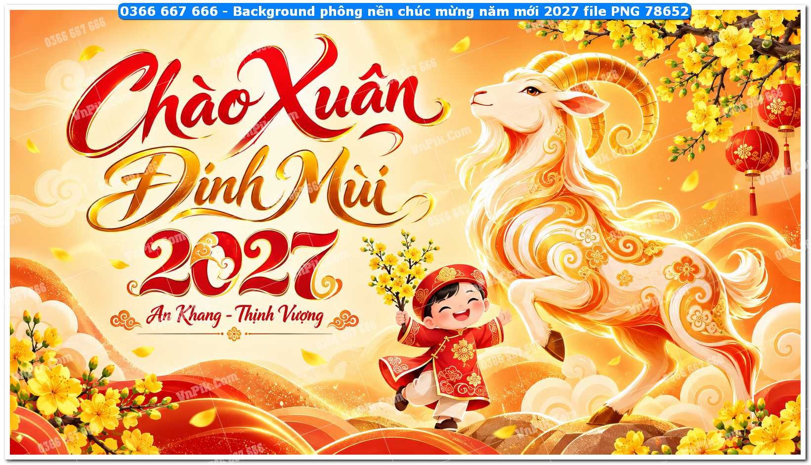 Background phông nền chúc mừng năm mới 2027 file PNG 78652