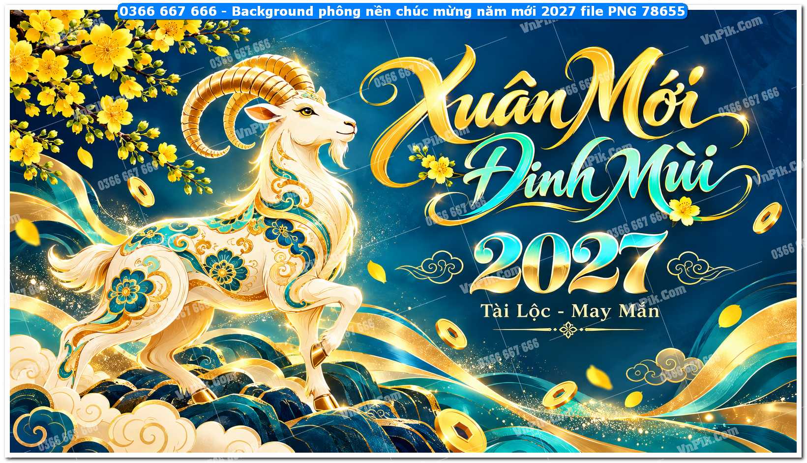 Background phông nền chúc mừng năm mới 2027 file PNG 78655