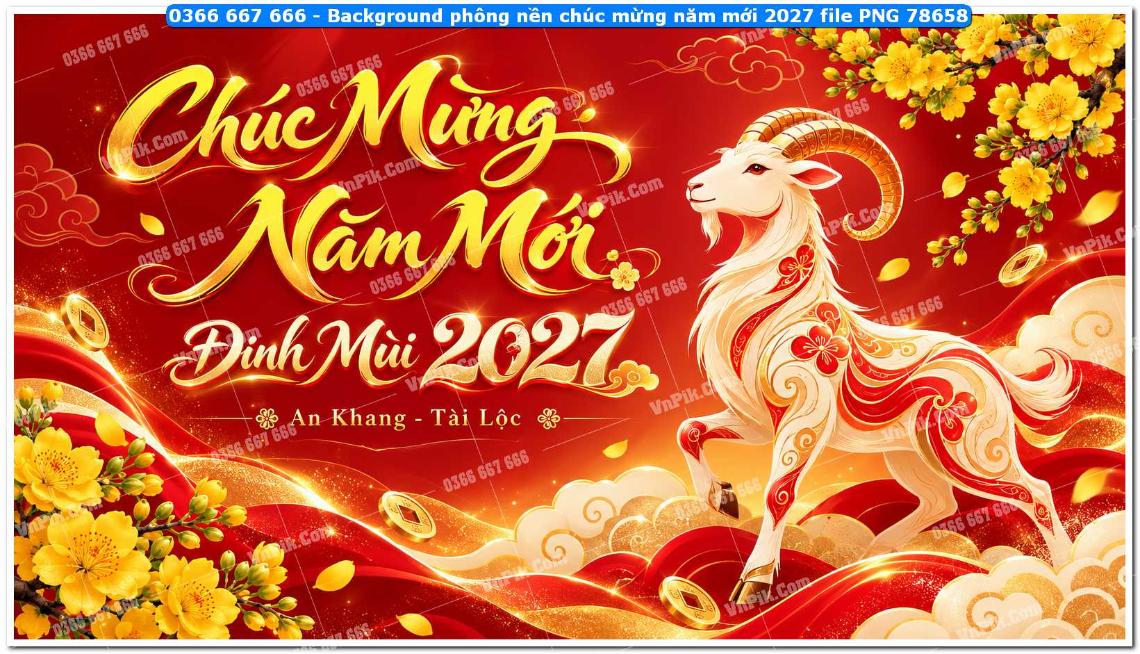 Background phông nền chúc mừng năm mới 2027 file PNG 78658