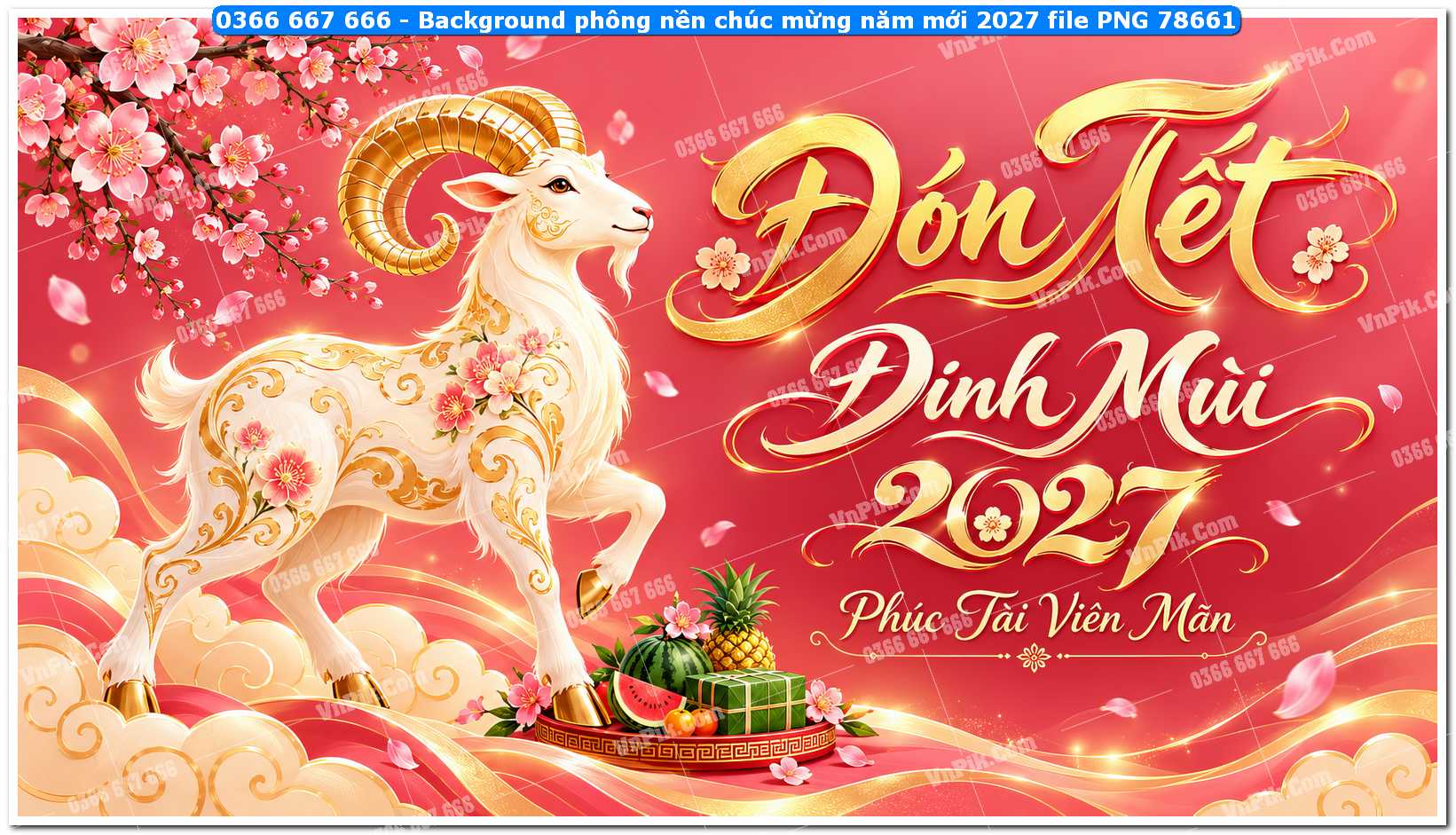 Background phông nền chúc mừng năm mới 2027 file PNG 78661