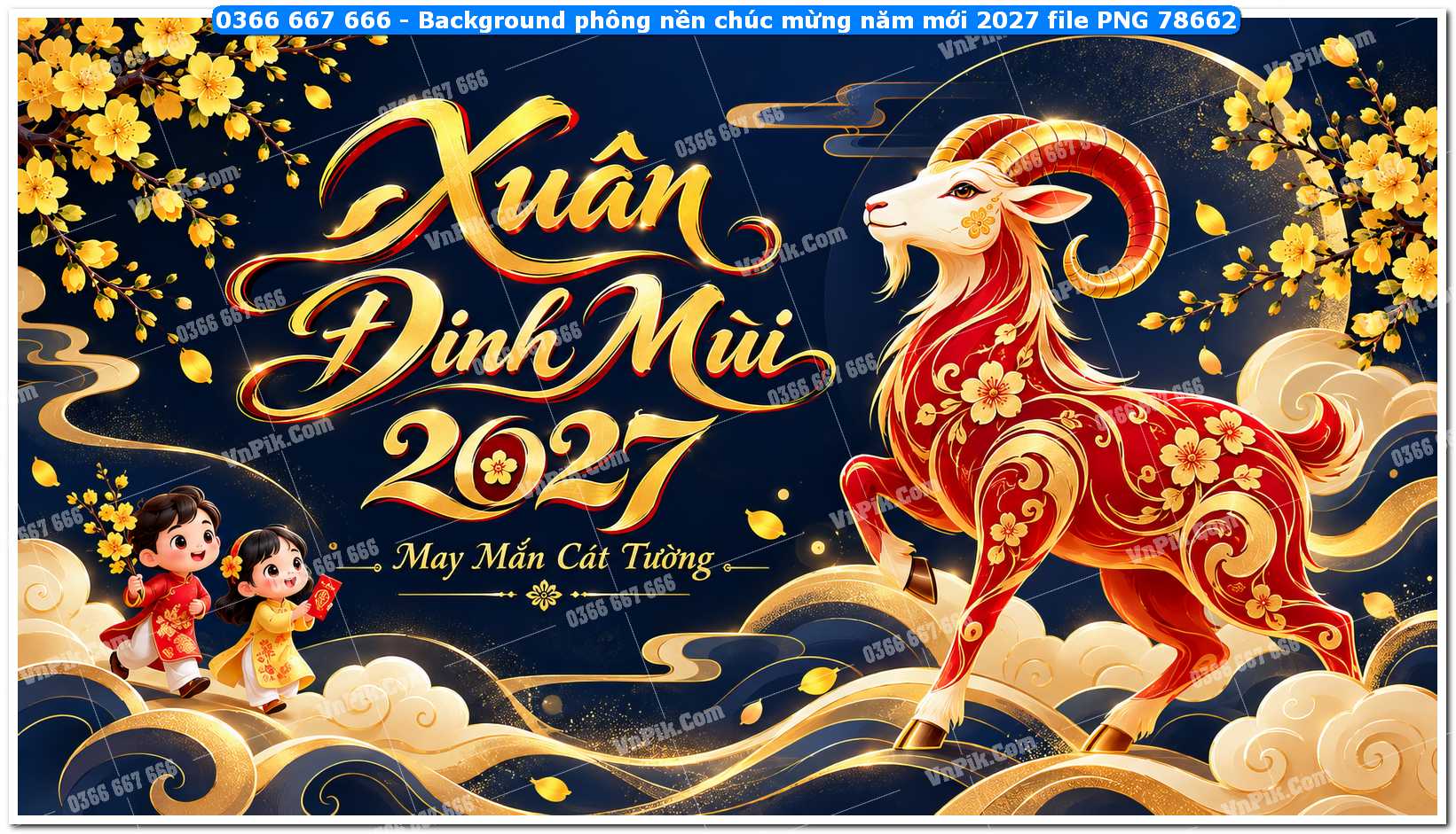 Background phông nền chúc mừng năm mới 2027 file PNG 78662
